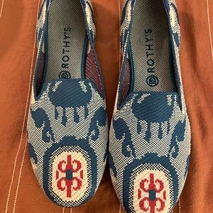 Moroccan teal loafer rothys